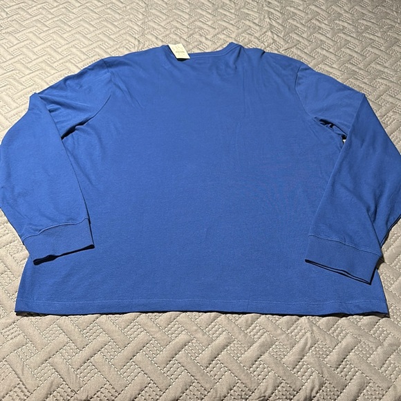 J.Crew Mens Royal Blue L/S Washed Tee, NWT’s, Size 2X - Picture 7 of 8